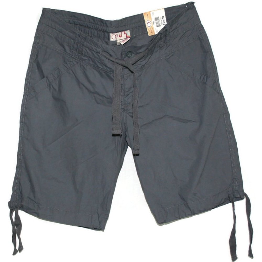 Vintage OP Men's Bermuda Shorts 36"W x 11" Gray with Drawstring Legs NWT